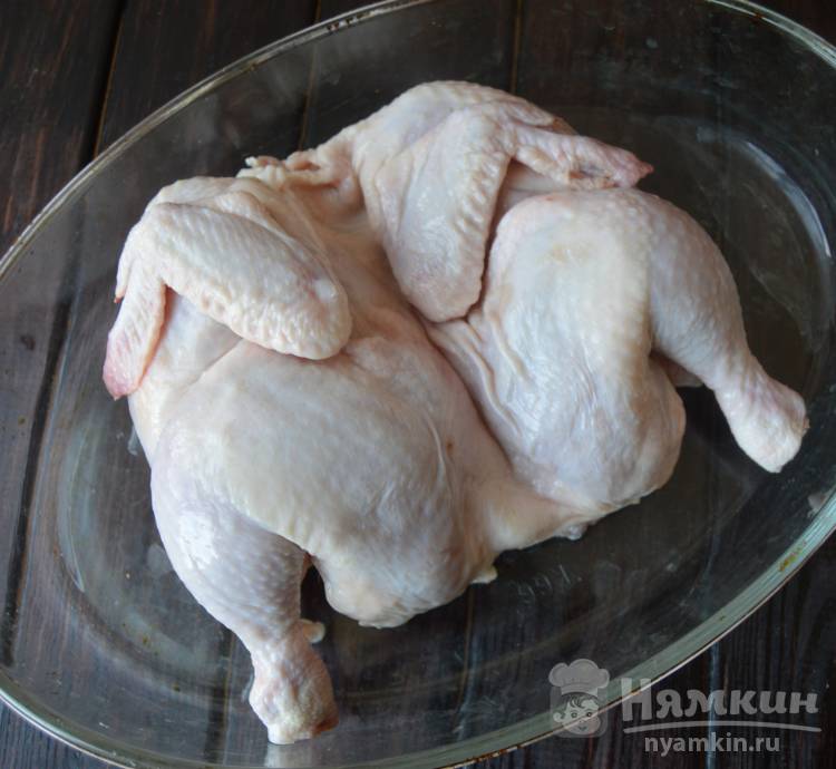 Курица в аджике с майонезом в духовке - рецепт с фото