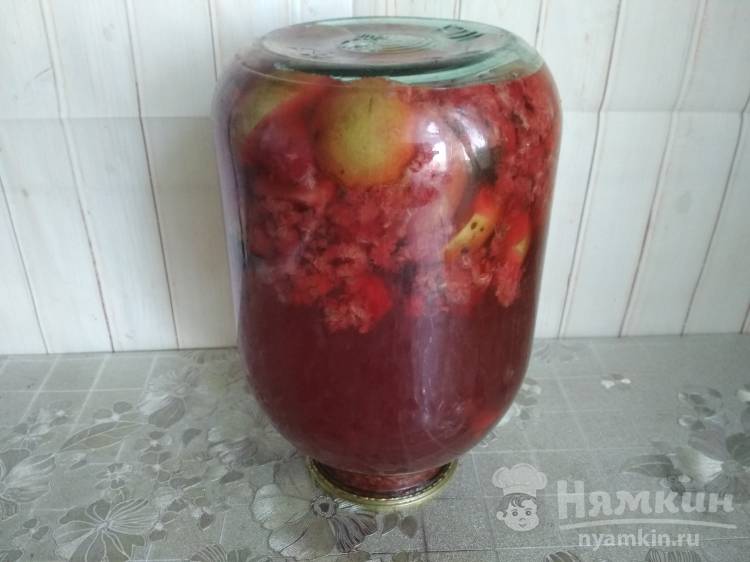 Компот из малины и груши на зиму - фото шаг 7