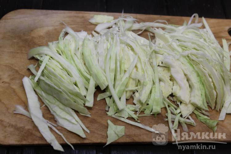 Рис с тушеной капустой и мясом - фото шаг 4