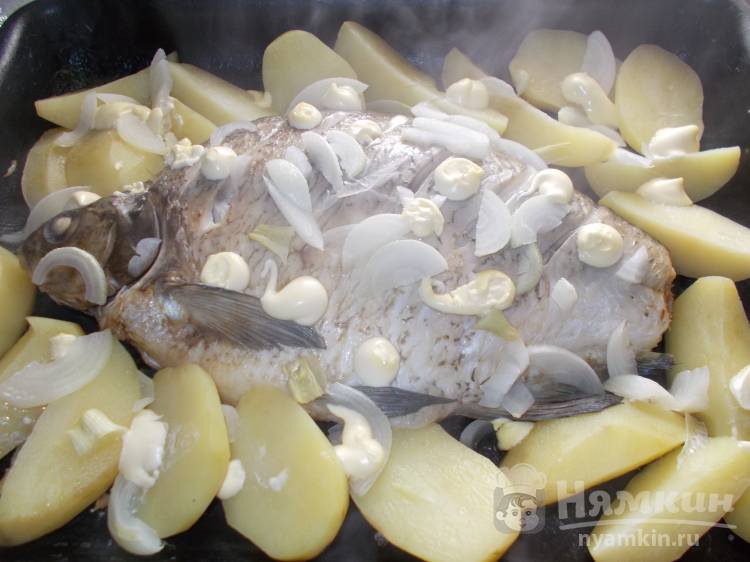 Рецепт рыбы с картошкой в духовке