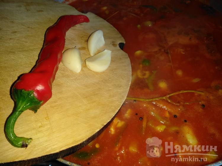 Острый томатный соус с чесноком и корицей - фото шаг 4
