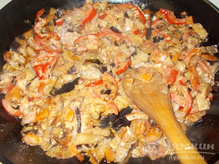 Вкусный суп с баклажанами - фото шаг 8