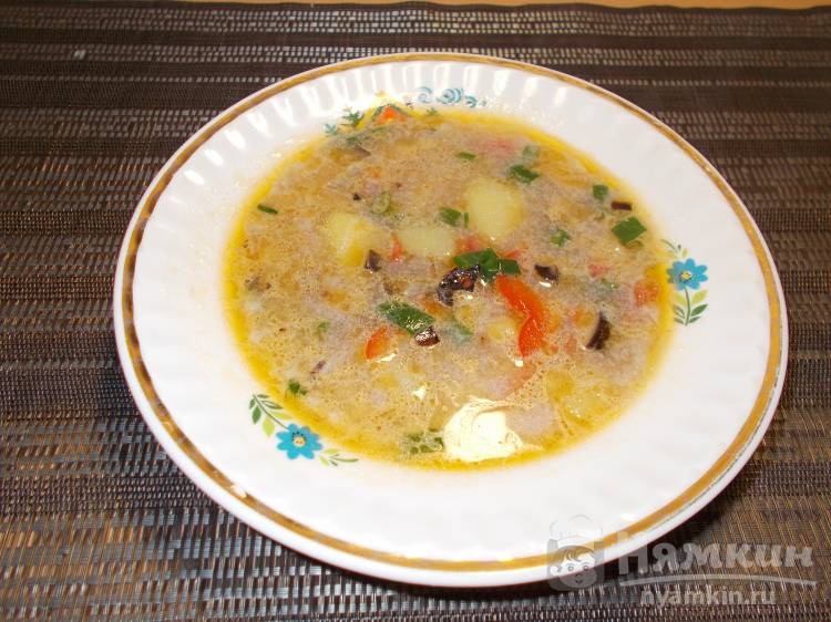 Вкусный суп с баклажанами - фото шаг 10