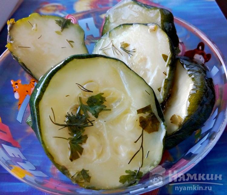 Малосольные кабачки за сутки - фото шаг 6