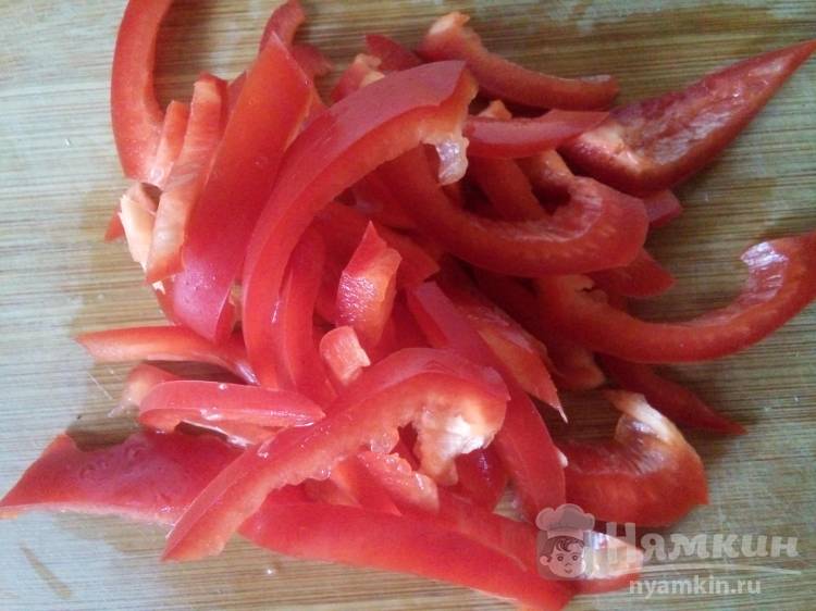 Острая закуска из баклажанов и перца по-корейски - фото шаг 5