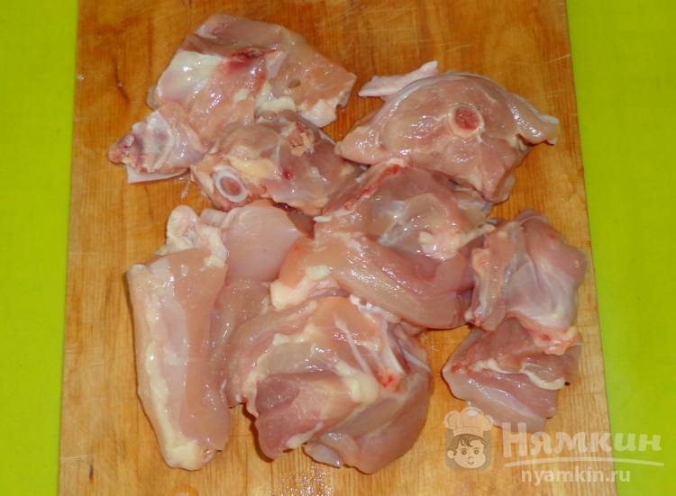 Тушеная курица с картошкой и лимоном - фото шаг 1