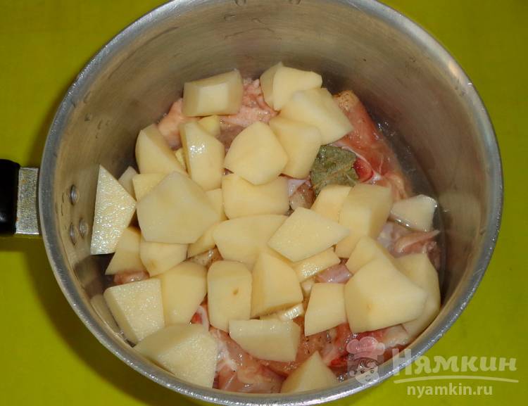 Тушеная курица с картошкой и лимоном - фото шаг 5