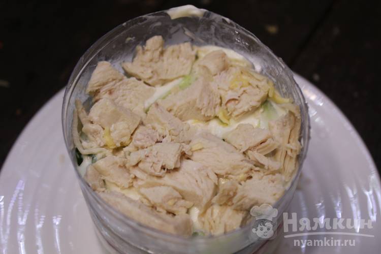 Салат Белковый с куриной грудкой - фото шаг 4