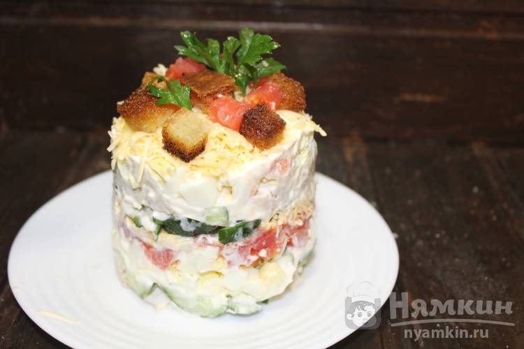 Салат Белковый с куриной грудкой - фото шаг 5