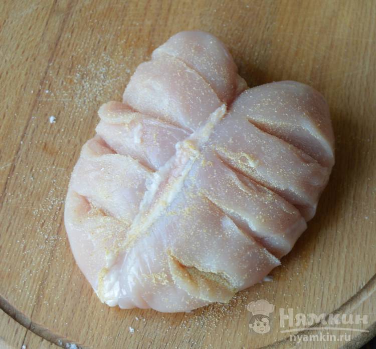 Куриная грудка запеченная с сыром в духовке  - фото шаг 2