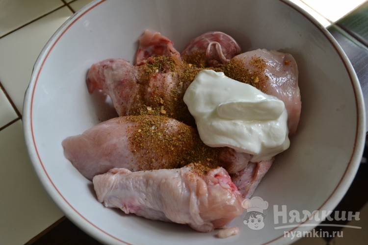 Курица запеченная с кабачком и болгарским перцем в духовке - фото шаг 2