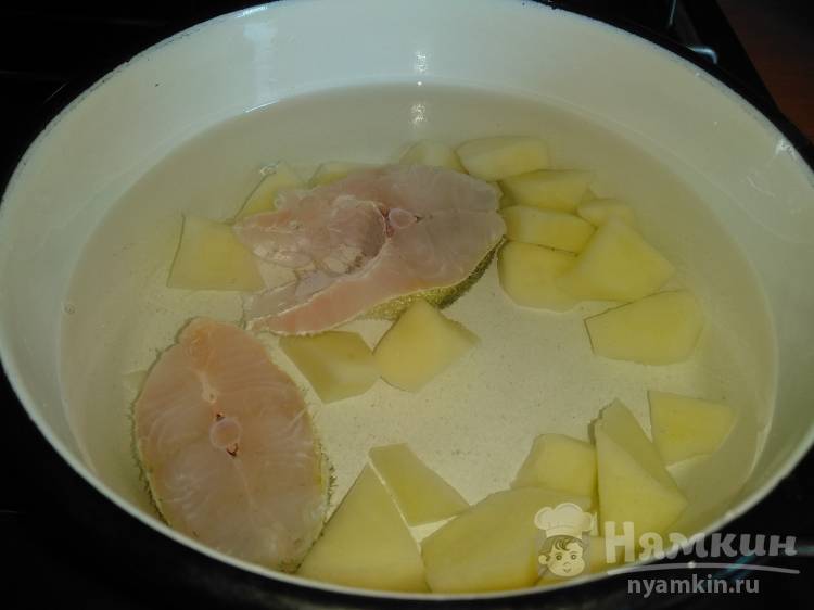 Уха из судака с морковью, зеленью и сладким перцем - фото шаг 2