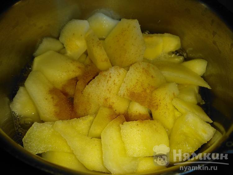 Грушевое пюре на скорую руку с корицей и мятой - фото шаг 3