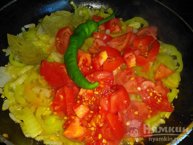 Овощной суп с манной крупой и острым перцем - фото шаг 3