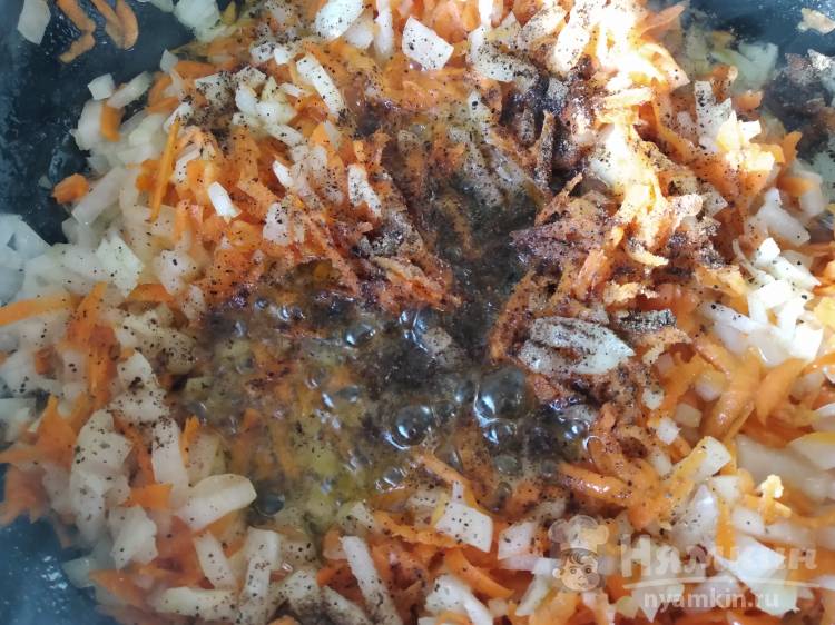 Запеченный хек с овощами в фольге в духовке - фото шаг 3