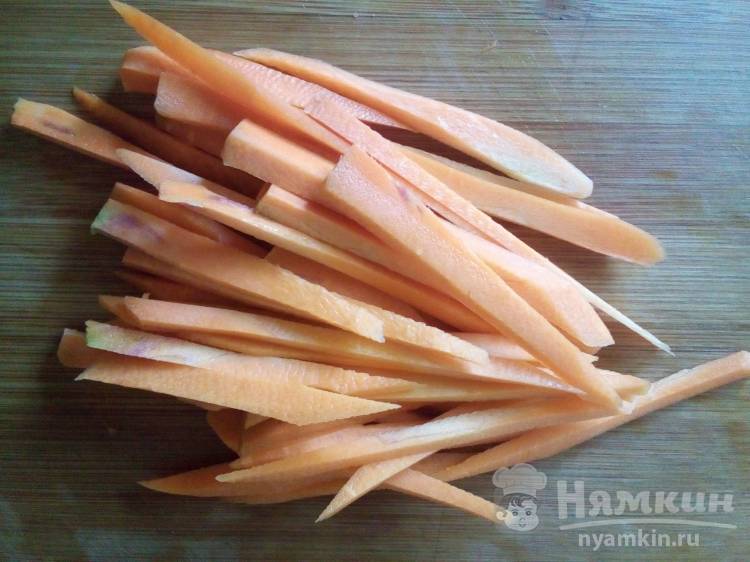 Салат из тыквы, моркови и огурца - фото шаг 3