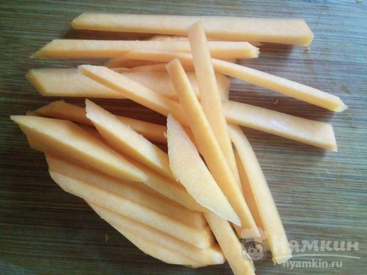 Салат из тыквы, моркови и огурца - фото шаг 4