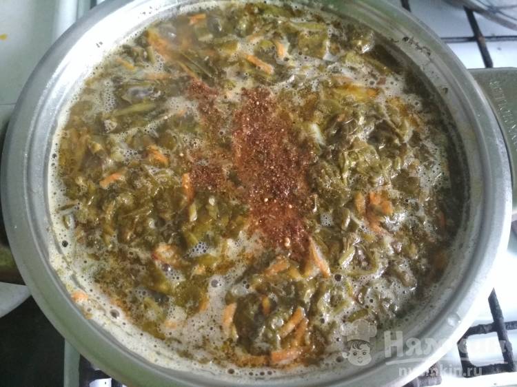 Вкусный суп из белой консервированной фасоли со щавелем - фото шаг 9