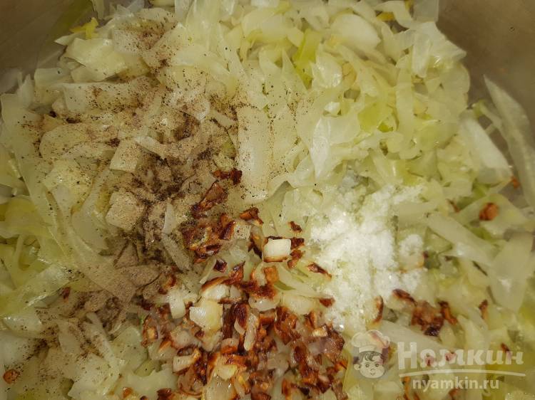 Оладьи из капусты на сковороде - фото шаг 3