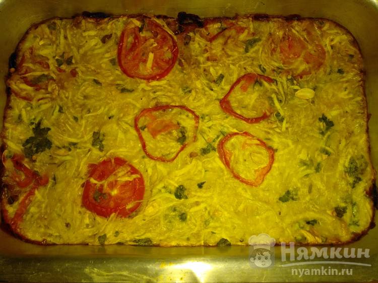 Кабачки запеченные с помидором, перцем и корицей в духовке - фото шаг 5