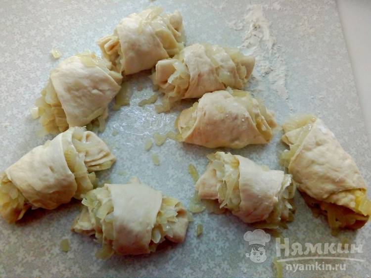 Постный луковый пирог на рисовом отваре - фото шаг 11