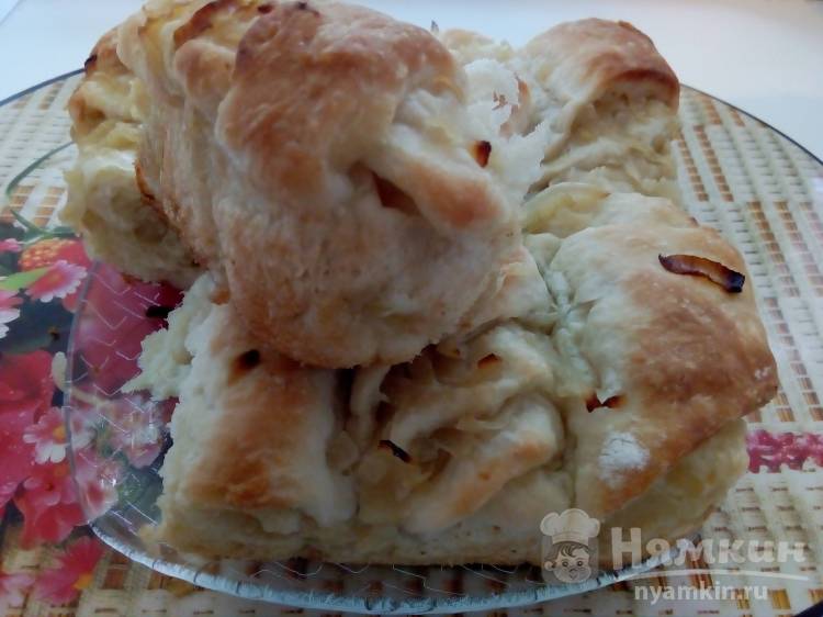 Постный луковый пирог на рисовом отваре - фото шаг 14