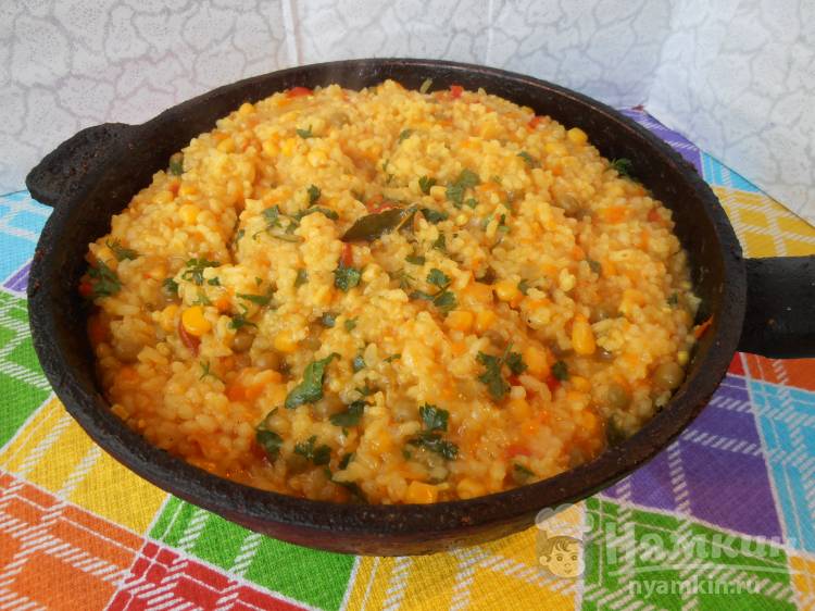 Рис с кукурузой и зеленым горошком - фото шаг 8
