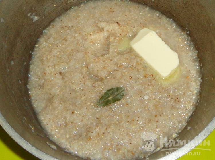 Каша ячневая на воде с растительным маслом