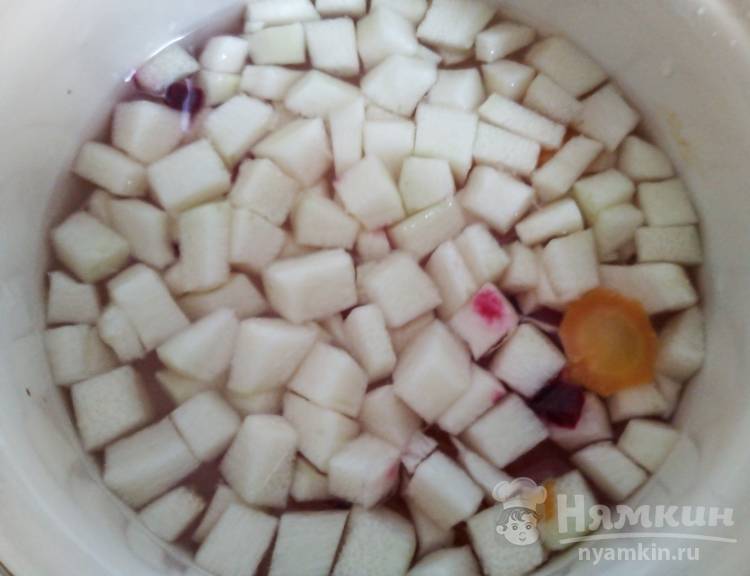 Детское овощное пюре из кабачка, моркови и свеклы - фото шаг 5