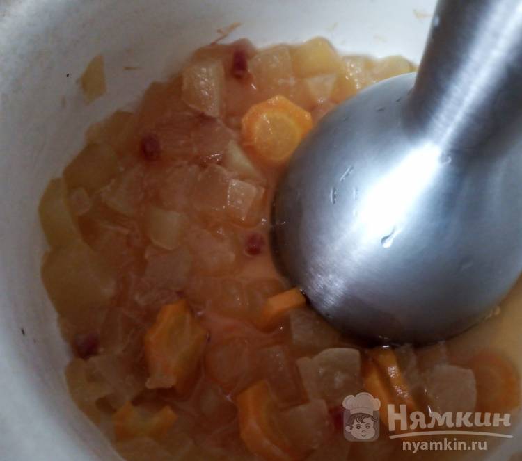 Детское овощное пюре из кабачка, моркови и свеклы - фото шаг 6