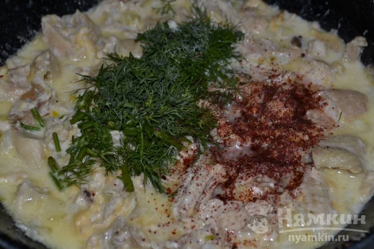 Курица в сырном соусе - фото шаг 9