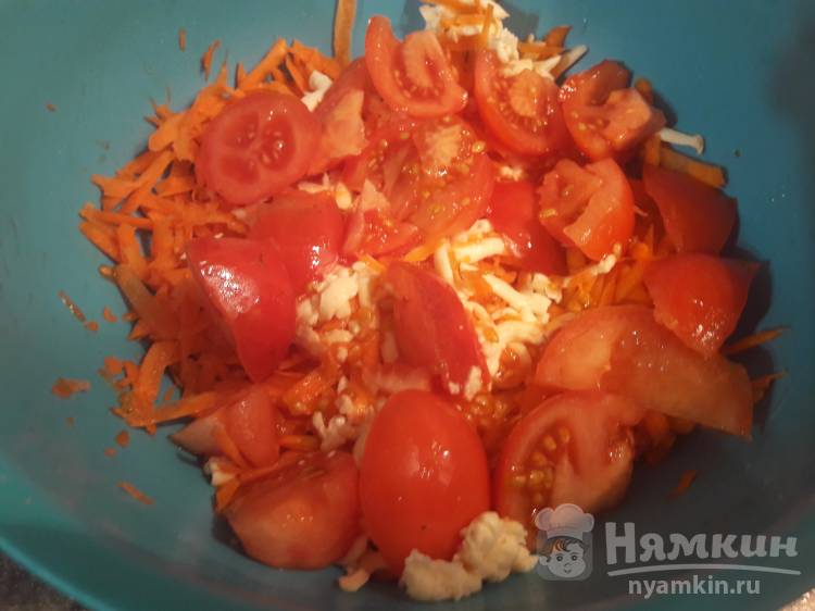 Салат из моркови с сыром и чесноком. Пошаговый рецепт с фото