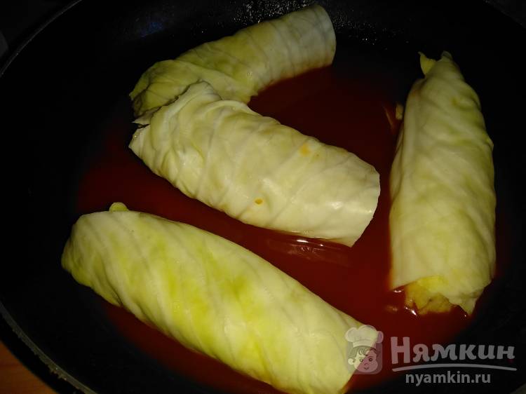 Голубцы с картофельным пюре, морковью и яблоком - фото шаг 4