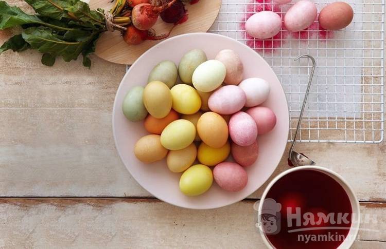 10 натуральных красителей для яиц на Пасху