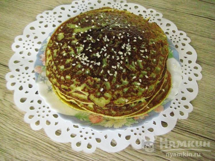 Блины из конопляно-кукурузной муки для фитнес-питания - фото шаг 4