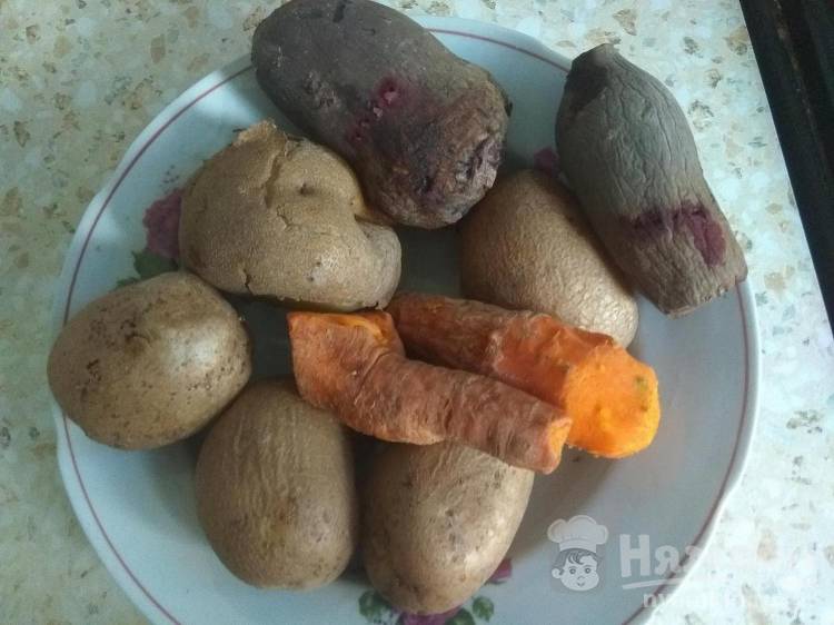 Винегрет овощной с фасолью и квашеной капустой - фото шаг 2