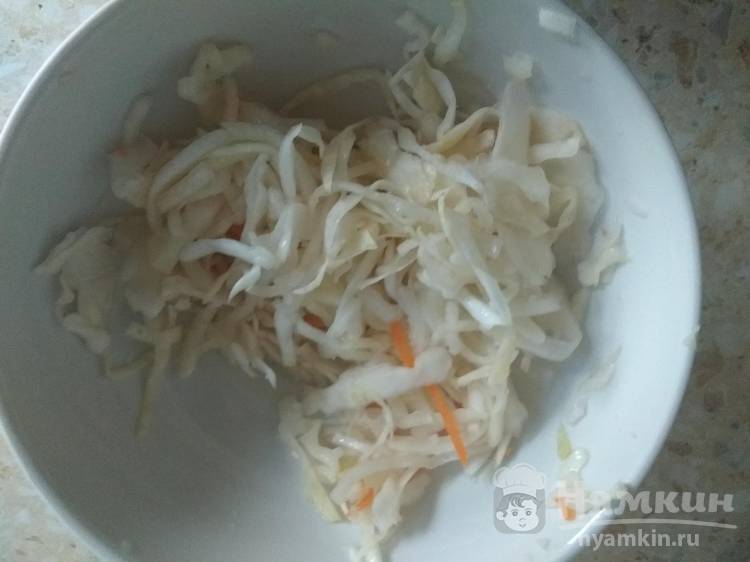 Винегрет овощной с фасолью и квашеной капустой - фото шаг 5