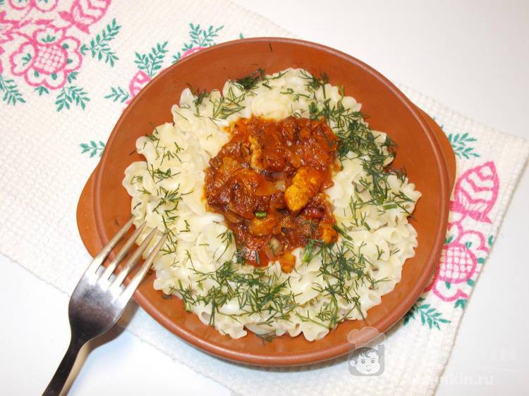 Подлива с мясом и томатной пастой к любому гарниру - фото шаг 7