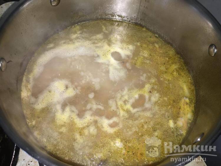 Легкий суп с гречкой и яйцом - фото шаг 8