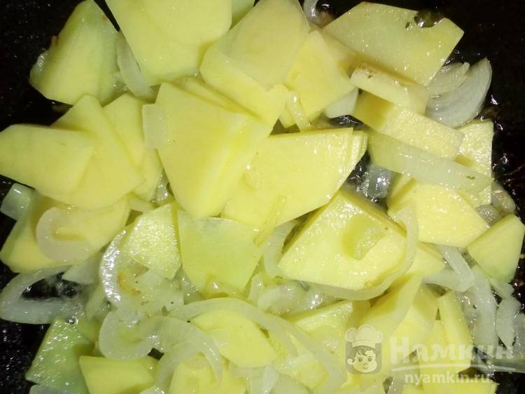 Картофель, тушеный в молоке с сыром и зеленью Рецепт с пошаговой инструкцией приготовления и фото.