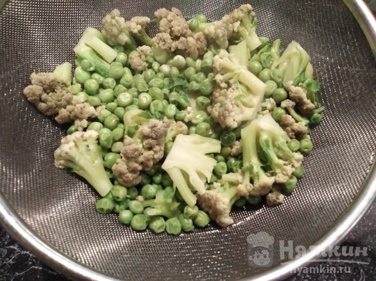 Суп-пюре из зелёного горошка и цветной капусты - фото шаг 4
