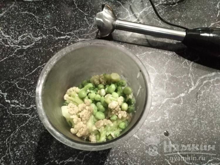 Суп-пюре из зелёного горошка и цветной капусты - фото шаг 5