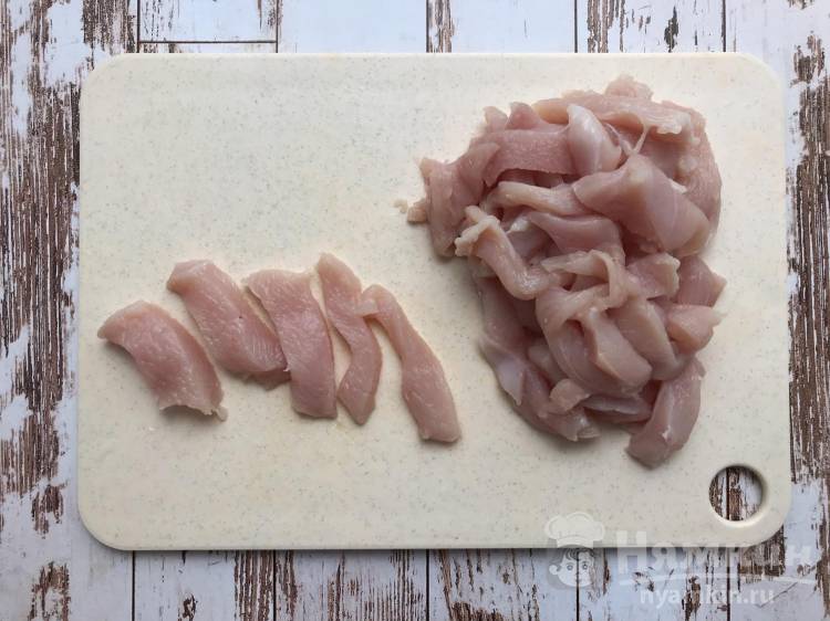Лапша вок с курицей и овощами в домашних условиях - фото шаг 2