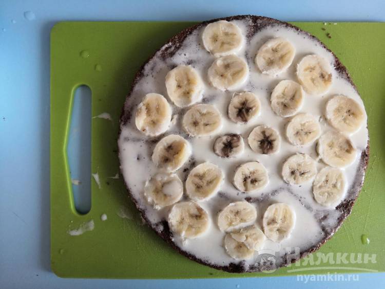 Торт с киви и бананами рецепт с фото