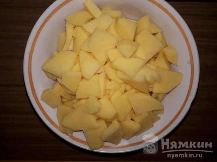 Жаркое со свининой и картошкой в мультиварке - фото шаг 4