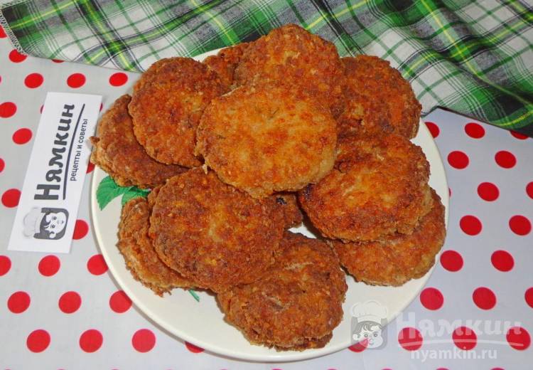 Биточки из индейки с кускусом на сковороде - фото шаг 8
