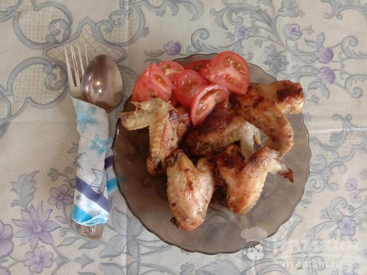 Как приготовить Куриные крылышки в маринаде на сковороде просто рецепт пошаговый