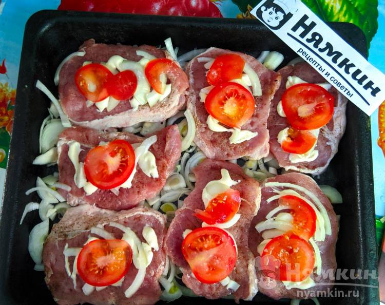 Мясо по-французски с помидорами из свинины - фото шаг 13