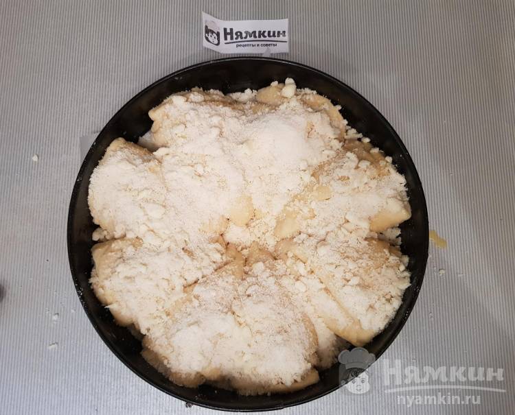 Сдобные рожки с яблочной начинкой в духовке - фото шаг 19