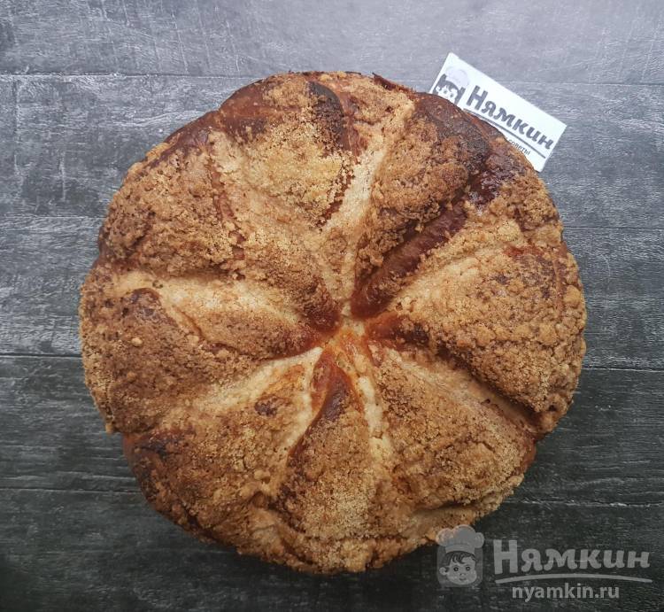 Сдобные рожки с яблочной начинкой в духовке - фото шаг 20